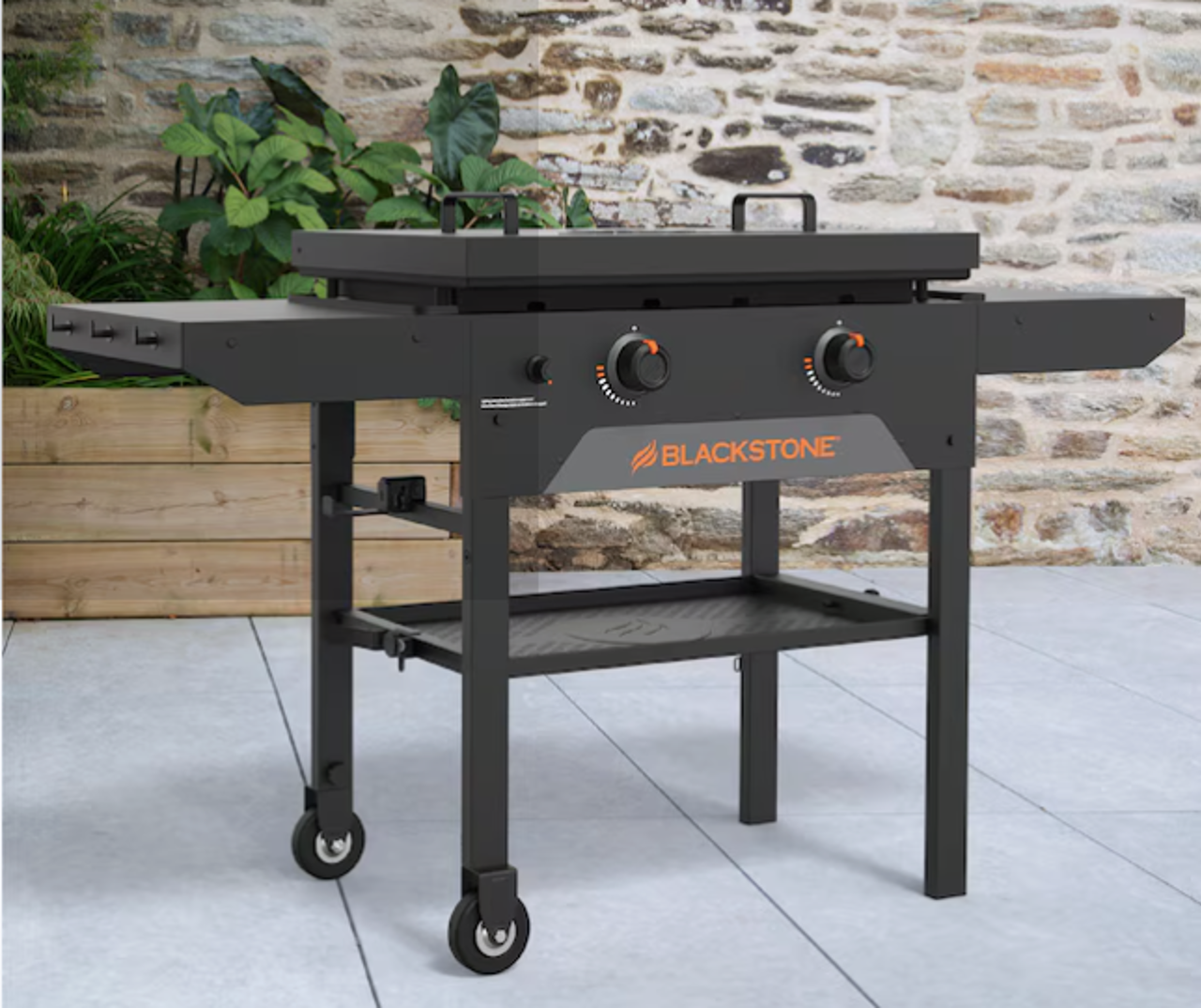 Blackstone 28” Culinary Omnivore Griddle With Hard Cover 2 Burner Liquid Propane Flat Top Grill